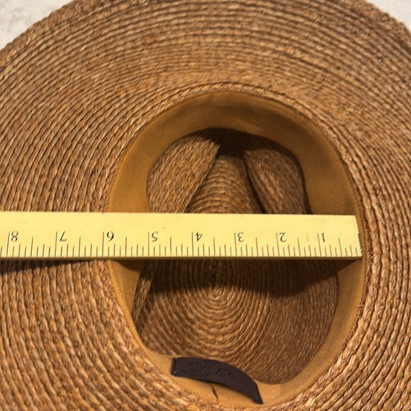 Lola Hats Rolling Tobacco Brown Dramatic Brim Raffia Sun Hat - Picture 10 of 10